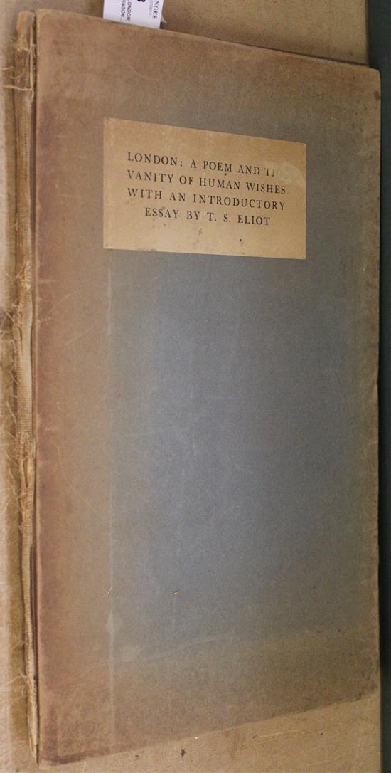 Chiswick Press, London: A Poem by Sam Johnson 1930